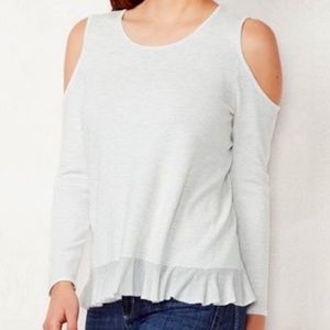 LC LAUREN CONRAD Cold Shoulder Top